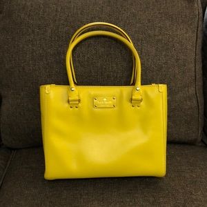 Yellow Leather Kate Spade Handbag